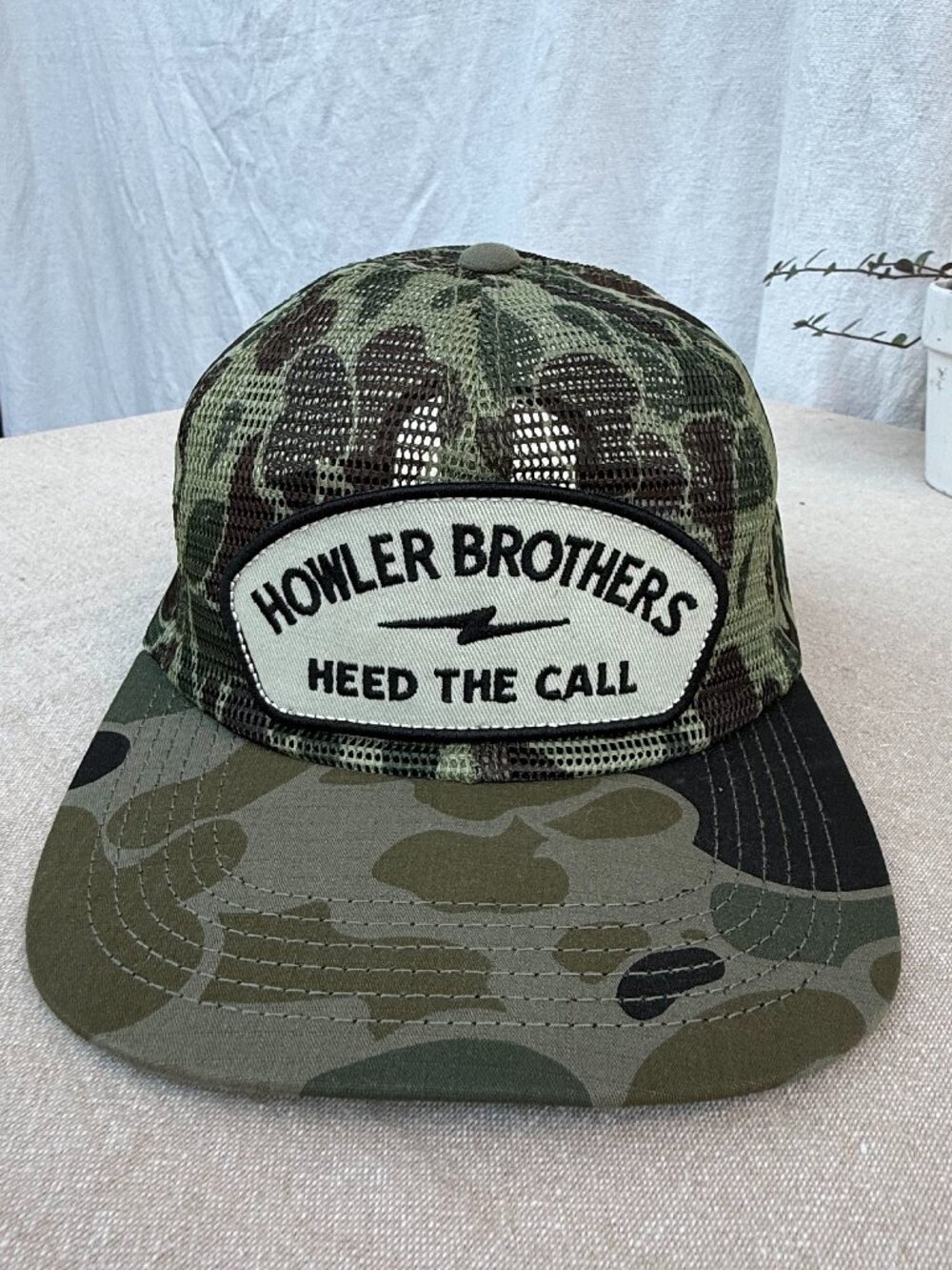 Howler Brothers Feedstore Camo Trucker Snapback Hat